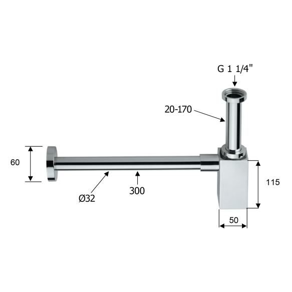 kandiline valamusifoon 5/4´´, 32 mm, harjatud kuld