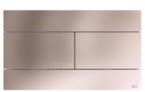 flush plate Slim, brushed steel