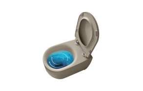 rimless Vortex wall hung toilet Nolita, hazelnut mat