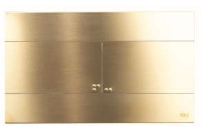 flush plate Slim, brushed gold / bronze