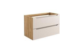 Dune Beige Cabinet Under Washbasin 90 cm 2 Drawers