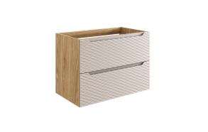 Waves Beige Cabinet Under Washbasin 70 cm 2 Drawers