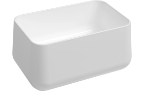 ALLEGRO counter top ceramic washbasin 60x40cm, white