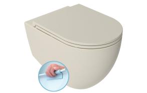 INFINITY Wall-hung toilet, Rimless, 36,5x53cm, Ivory