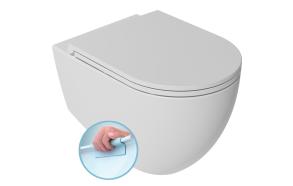 INFINITY Wall-hung toilet, Rimless, 36,5x53cm, white matt