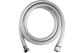 SOFTFLEX plastic shower hose, 150cm, metallic silver/chrome