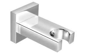 Shower holder, square, chrome