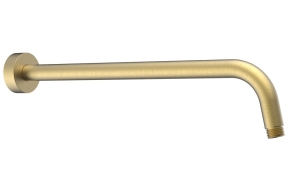 Shower spout round, 400mm, gold matt