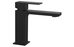 CUBEMIX washbasin mixer tap without waste, black matt