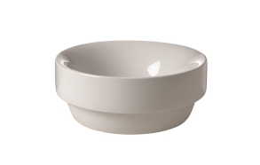 Countertop round washbasin 35x14 cm, white