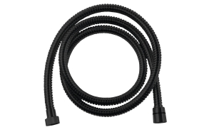 POWERFLEX metal shower hose, 150cm, black matt