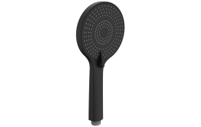 Massage hand shower, 3 modes, Ø 120 mm, ABS/black matt